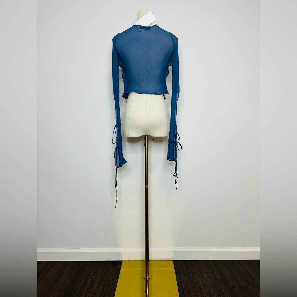 Christopher Esber Blue Tie Shirt - Picture 9 of 12